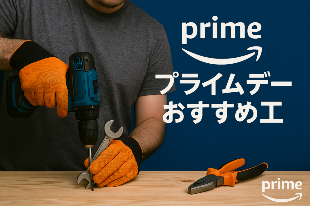 2024年にAmazonプライムデーでおすすめだった工具を使っている画像